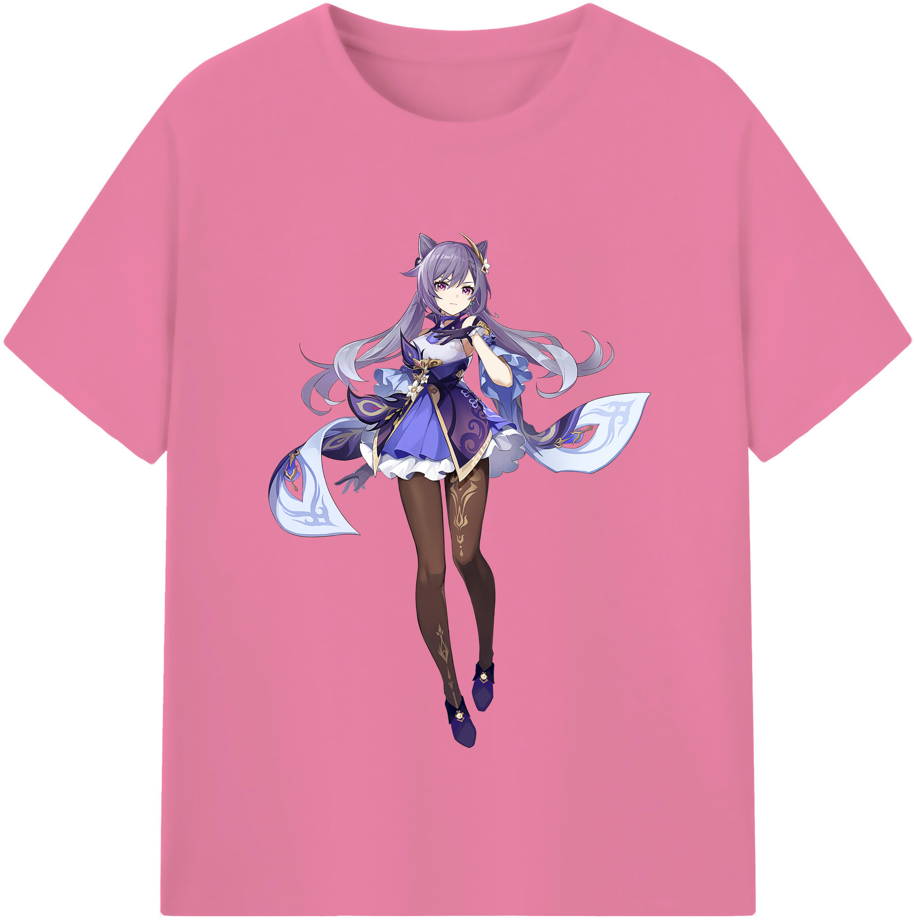 げんし神 刻晴 こくせい genshin Kokusei 綿100％半袖Tシャツ（フロントプリント）